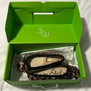 Sam Edelman girls Felicia leopard print ballet flats